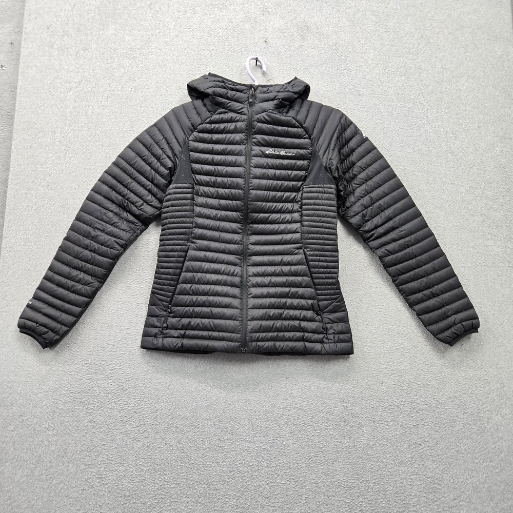 Eddie Bauer Women Jacket XS Black First Ascent Down Puffer Hooded
